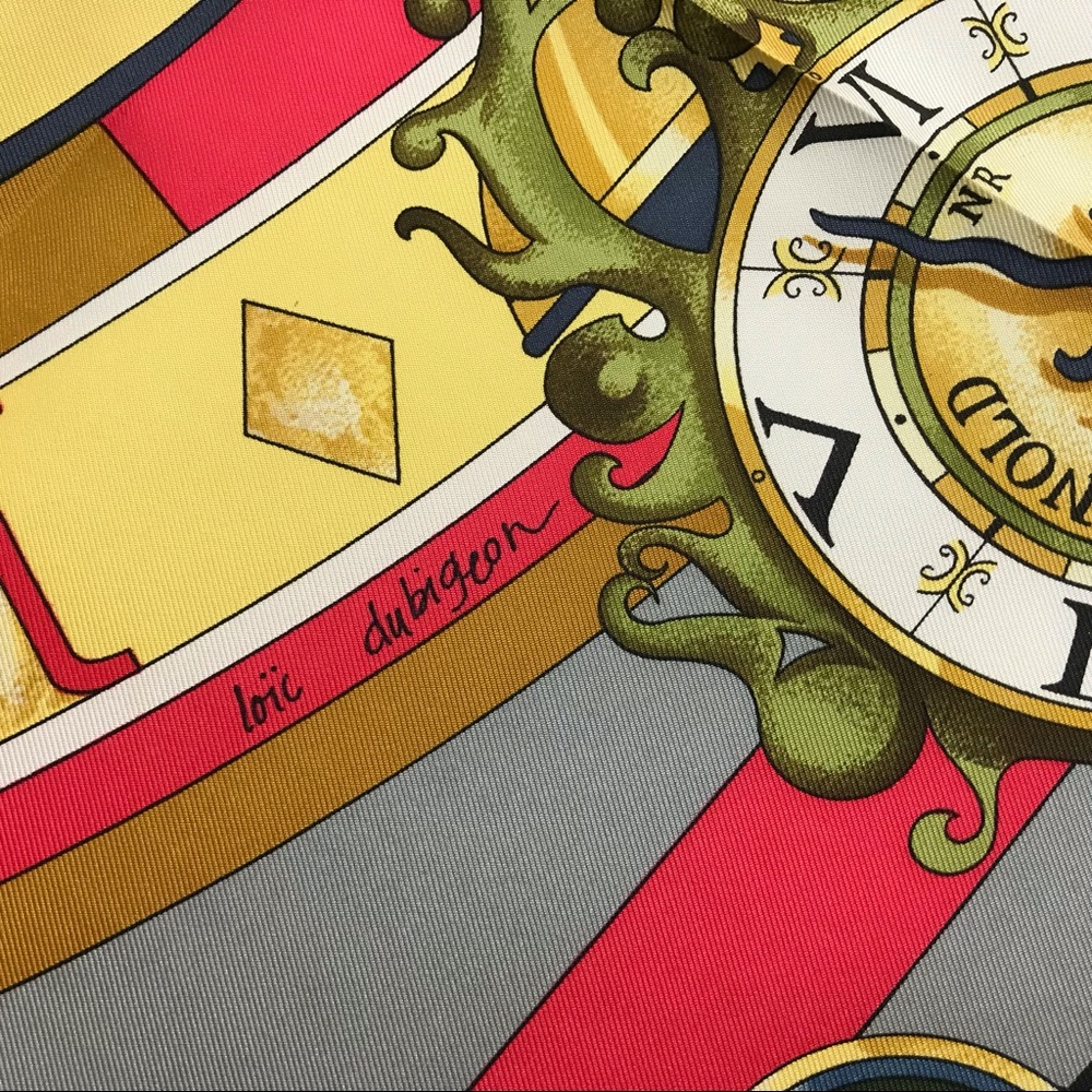 ❤️SOLD❤️ Hermes La Ronde Des Heures Scarf NWOT - Picture 7 of 8